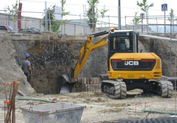 Excavación cimentación muro 